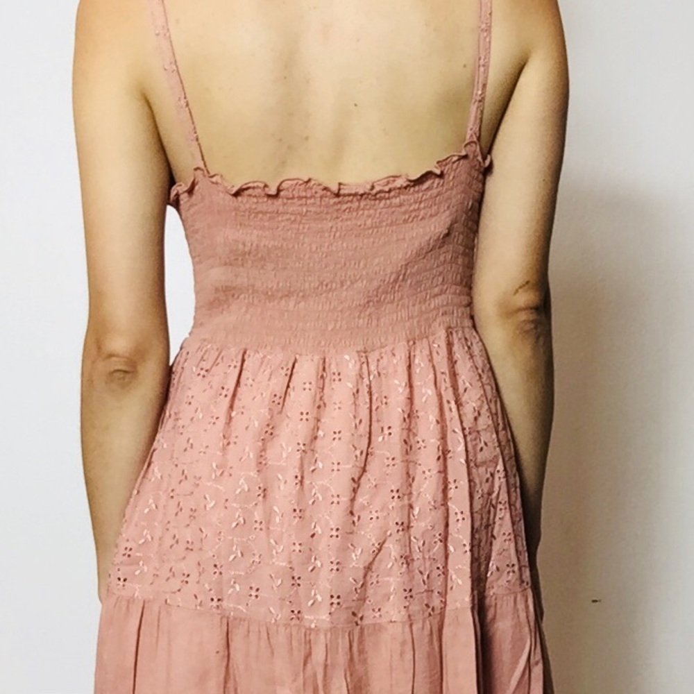 Boho Eyelet cotton dress sz S - Picture 6 of 7